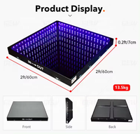 Panneaux de piste de danse portatifs magnétiques Led Pista De Baile Wedding Party Event Fiestas 3D Infinity Mirror Piso