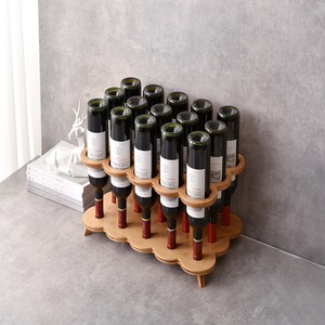 Estante para vinos redondo, minimalista, duradero, con 5, 9 y 12 orificios, para exhibición en el hogar, bar o KTV - Product Image 2