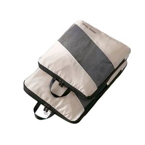 Oem Custom Modern Thickened Polyester Cloth Travel <b>Clothes</b> Bag Six-Piece Set Bundle Shoe Cover Multifunction <b>Storage</b> - Product Image 3