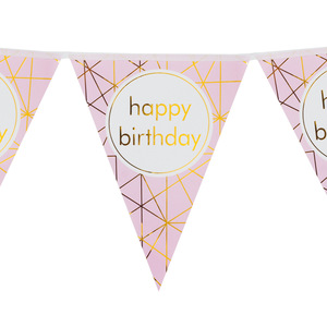 Ensemble de vaisselle pour fête d'anniversaire, imprimé en sérigraphie, dorure rose, 40-60 pièces, décorations, assiettes en papier, gobelets, serviettes - Product Image 4