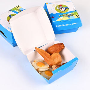 Embalaje de papel de hamburguesa para patatas fritas, embalaje de sándwich de comida con caja de diseño Animal - Product Image 2