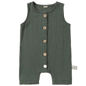 Ropa sin mangas <span class=keywords><strong>de</strong></span> algodón puro <span class=keywords><strong>para</strong></span> bebés, <span class=keywords><strong>chaleco</strong></span> transpirable <span class=keywords><strong>de</strong></span> verano, pelele <span class=keywords><strong>de</strong></span> color sólido <span class=keywords><strong>para</strong></span> recién nacidos - Product Image 5