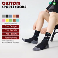 Chaussettes de sport professionnelles pour hommes, écologiques, jetables, respirantes, pour activités de plein air, décontractées, saison automne, avec bordure inférieure.