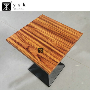Mesas de comedor cuadradas de madera laminada para <span class=keywords><strong>restaurante</strong></span>, DT-1030, color rosa, precio bajo, promoción - Product Image 2