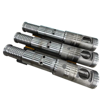 Vis et baril jumelés coniques de type standard 48/118, adaptés aux produits profilés/tuyaux en WPC/PVC, teneur en Caco3 inférieure à 100%