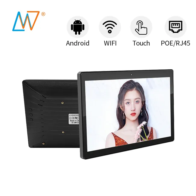 Competitive price Shenzhen 10.1 101 inch android tabletop kiosk pc rj45 poe
