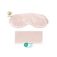 Ensemble cadeau de 3 pièces en soie biologique de qualité 6A, avec taie d'oreiller, masque pour les yeux et chouchous, design personnalisé OEM, broderie élégante