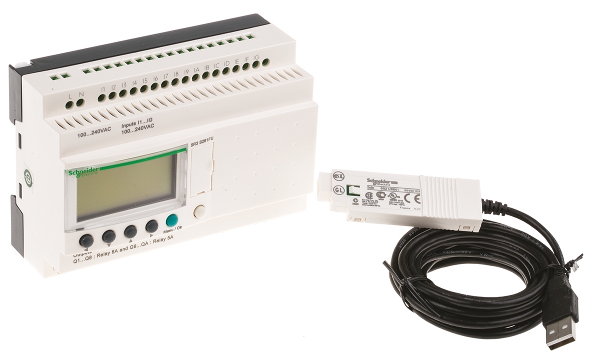 SR3PACK2FU Zelio 2 PLC CPU, <strong>16</strong>-<strong>channel</strong> <strong>Analog</strong> <strong>Inputs</strong>, 10-<strong>channel</strong> Relay Outputs for PLC
