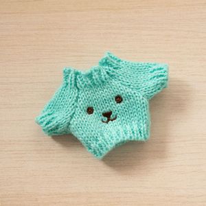Ensemble de vêtements pour poupée miniature de 17 cm, pull de Noël fait main, motif bonbons, accessoires pour tenue de poupée - Product Image 6