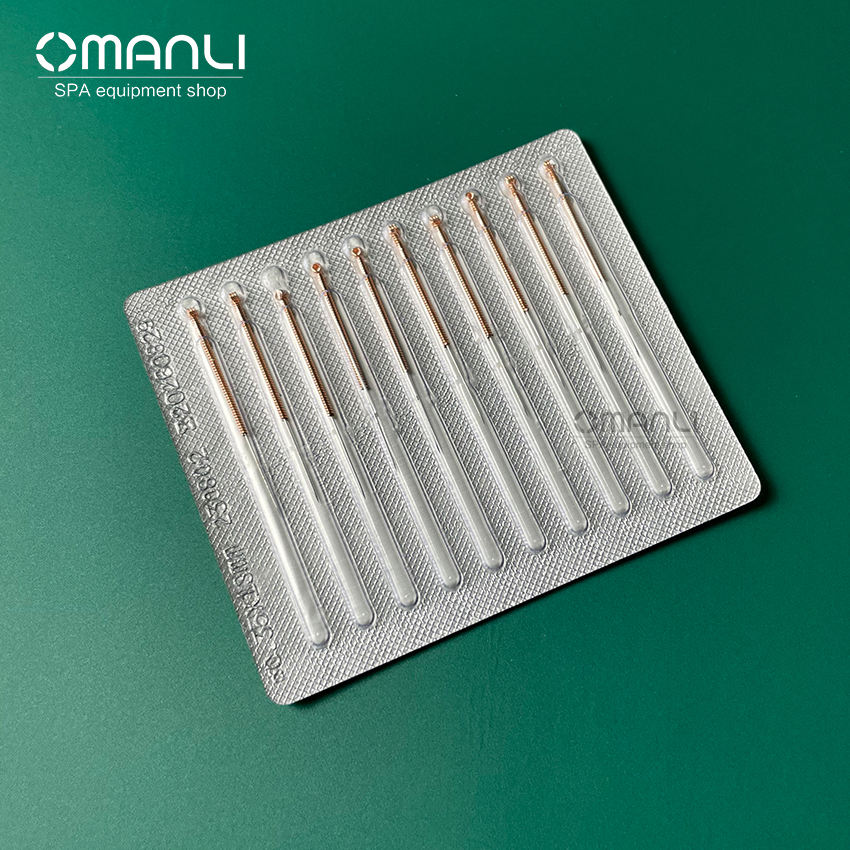 Aguja larga de oro (10 piezas por 1 set)