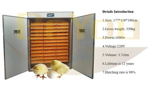 Incubateur multifonctionnel à haute productivité entièrement automatique pour 5280 œufs, vente chaude, pour poulet, caille, canard, dinde, <span class=keywords><strong>volaille</strong></span> - Product Image 6
