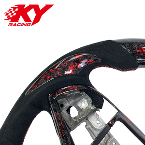 Accesorios interiores para automóviles, volante deportivo de fibra de carbono forjada y cuero para Cadillac ATS ATS-V CST CTS-V CT4 CT5 XT6 - Product Image 3