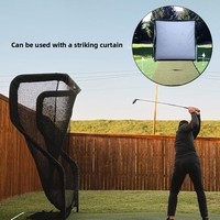 Kit combiné de filet d'entraînement de golf et simulateur d'intérieur pour le swing, en nylon, vente chaude, vente en gros usine