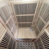 Sauna de Infrarrojos de Madera Sólida con Panel de Control Inteligente, Venta a Precio de Fábrica