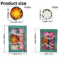 Lampe Bougie LED Sans Flamme en Forme de Fleur de Lotus, Flottante, à Piles, pour Festivals, Vente en Gros, Noël, Mariages, Fêtes, Décoration Intérieure
