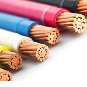 Conductor de cobre de 0,61 Kv, materiales engastados de Pvc usados en el cableado de la casa, Cable eléctrico