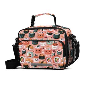 Kawaii Spam Musubi Design <b>Lunch</b> Bag Picnic Handbag Custom Logo Children Kids Boys <b>Insulated</b> <b>Lunch</b> <b>Box</b> Bag for School - Product Image 1