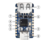 Carte de développement mini RP2350-USB-A basée sur l'interface Type C RP2350A à double cœur et double architecture