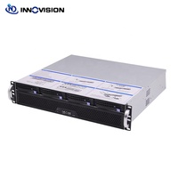 Boîtier flexible ultra-court 2U Mini L400mm 4 baies Hotswap, châssis de serveur de stockage 2U pour NVR/NAS