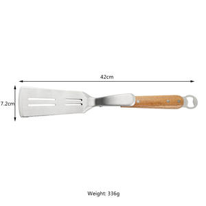 Edelstahl Steak Clip Gebratener Fisch <span class=keywords><strong>Hamburger</strong></span> Barbecue Pizza Food Clamp Zange - Product Image 2