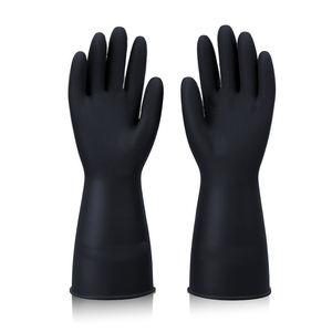 قفازات لاتكس سوداء بالكامل مطلية بالميكانيكية الصناعية عالية التحمل قفازات لاتكس - Product Image 2