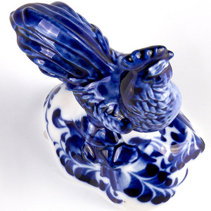 Figura de porcelana azul y blanca, gallo, Zodíaco, animal - Product Image 5