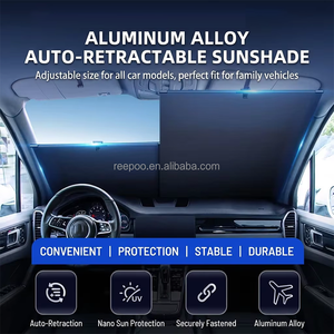 Parasol Universal para Ventana de Coche, Protección UV, Aislamiento Térmico, Antideslumbrante, Privacidad, Retráctil, para Parabrisas - Product Image 1