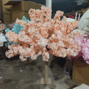 โต๊ะจัดเลี้ยงงานแต่งงานใน A59ดอกไม้ประดิษฐ์5ft 4ft สีชมพูดอกซากุระสีขาวสำหรับจัดงานแต่งงาน - Product Image 5