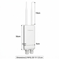 Punto de Acceso Inalámbrico TODAHIKA para Exteriores, 300Mbps, QCA9531, 1000mW, Largo Alcance, WiFi
