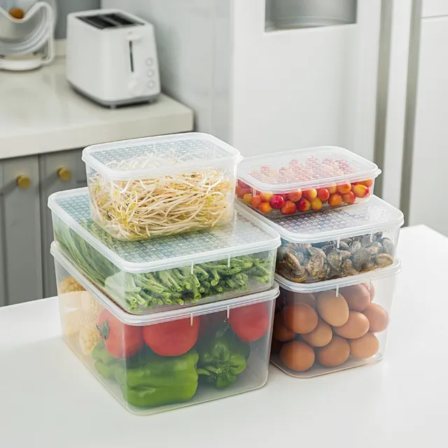 BPA-משלוח פלסטיק קופסות אחסון למיקרוגל מזון אחסון מכולות מקפיא ומדיח כלים