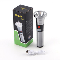 Senter USB Isi Ulang ABS 1W LED IP44 Tahan Air Daya Tinggi Mini Jarak Sinar 200-300M Untuk Berkemah