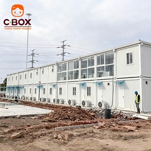 Cbox - Edificio Prefabricado de Panel Sándwich de Construcción Rápida, Dormitorio Temporal de 2 Pisos, Edificios de Oficinas, Campamento para Trabajadores, Casa Contenedor - Product Image 2