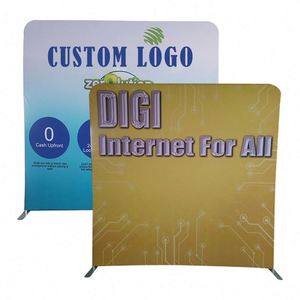 10Ft 20Ft 30Ft Custom Logo <b>Printed</b> Custom Straight Tension Fabric Display Backdrop Custom Backdrop Banner Display <b>Stand</b> Exhibit - Product Image 1