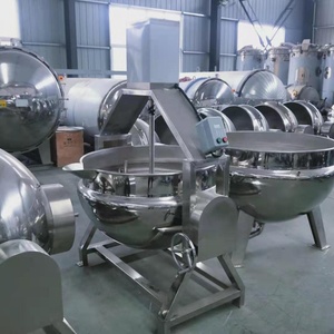 100L 200L 300L 600L điện sưởi ấm trộn dâu tây mứt trái cây nước sốt cà chua làm trọng Ấm đun nước nấu ăn nồi trộn máy - Product Image 3