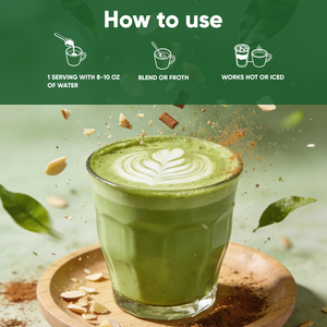 OEM soutient la santé intestinale, contrôle de l'appétit, gestion du poids, éclat de la <span class=keywords><strong>peau</strong></span>, Latte au <span class=keywords><strong>matcha</strong></span> et au collagène - Product Image 2