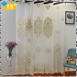 Sheer <strong>Curtains</strong> Factory, <strong>Turkey</strong> Latest <strong>Curtain</strong> Fabric, Lace Window Embroidered <strong>Curtains</strong> Voile/ - Product Image 3