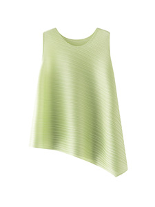 Miyake, camiseta <span class=keywords><strong>de</strong></span> verano para mujer, camiseta informal delgada que cubre el vientre, camiseta plisada sin mangas, chaleco grande con <span class=keywords><strong>columpio</strong></span>, diseño <span class=keywords><strong>de</strong></span> Color sólido - Product Image 2