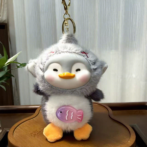Cute <strong>Penguin</strong> Plush Keychain Super Soft Vinyl Face Handmade Cartoon <strong>Bag</strong> Charm Adorable Stuffed Toy Gift Birthday Youth Stress - Product Image 5