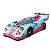 Voiture de course RC Huvelon 1/16ème, 4 roues motrices, moteur brushless, 7 modes d'éclairage, feux arrière LED, qualité hobby électrique