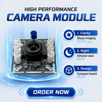 Mini caméra USB 2.0 38x38mm 720P avec connecteur 5 broches 1.25mm, prise en charge MJPEG YUV2, capteur CMOS, LED infrarouge 850nm, utilisation en intérieur