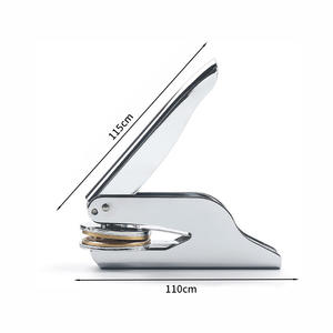 Sceau de cire rond de Noël portable en acier argenté pour gaufrage d'enveloppes et de cadeaux - Product Image 4