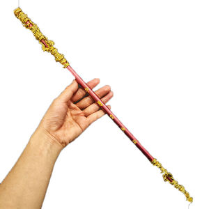 Vente en gros d'or cerceau tige métal artisanat noir mythe Wukong jeu accessoires jouets Figurines ornements modèles jouet épées - Product Image 1