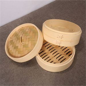 Casserole à vapeur en acier inoxydable avec anneau d'adaptation en bambou pour la cuisson de riz, viande et légumes de qualité supérieure, idéale pour le bricolage - Product Image 1