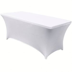 Table Cover Custom Trade for Show Sublimation Printed Logo Polyester Waterproof Fitted Stretch Spandex <b>Square</b> - Product Image 2