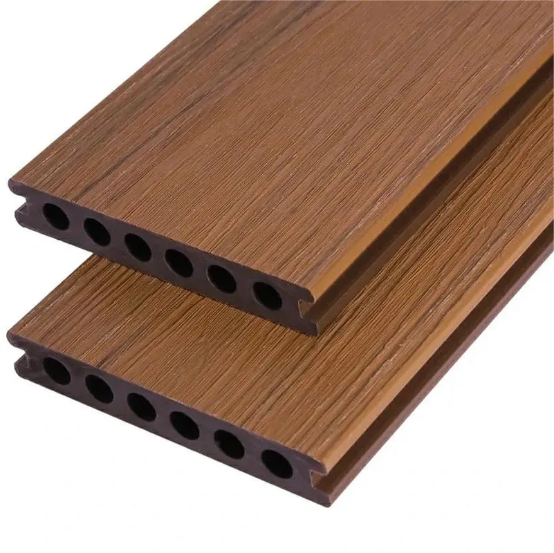 Outdoor Waterproof Outside Flooring Deck Wood Plastic Composition Anti UV Anti Slip Surface WPC Decking