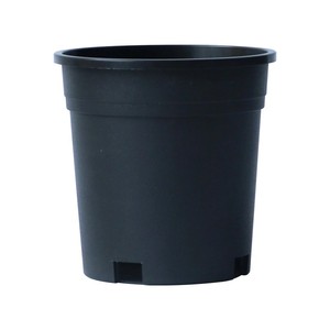 Factory Wholesale Black Round Plastic Nursery Flower pots planters for Indoor outdoor Plants