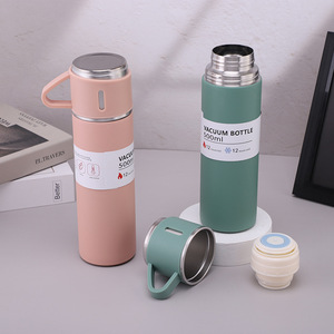 IStapromo <b>Gifts</b> Promotional Drinking Cup Business 500ml Water Bottle 304 Stainless Steel Vacuum Flask <b>Gift</b> Set With <b>Gift</b> Box - Product Image 2