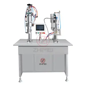 Máquina de procesamiento de llenado de latas de aerosol en aerosol químico cosmético semiautomático