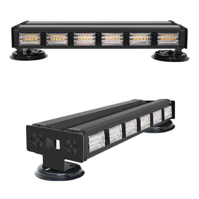 New 6/8/12/18/24P Double-sided Strobe Warning Light Strip IP68 Waterproof LED Roof Top Light for ATV/SUV Vehicles DC 12-36V