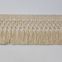 Fabrication de 10cm de Long Beige Blanc Coton Gland Frange pour Tapis Tapis Maison Textile Décoration